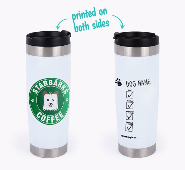 'Starbarks' - Photo Upload {breedFullName} Travel Mug